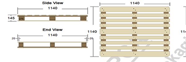 Chemical pallet construction drawing Chemical pallet construction drawing